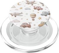Vintage Mignon Avions Voitures Nuages Enfants Esthétique PopSockets PopGrip pour MagSafe