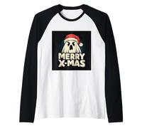 Vintage Mignon fantôme Noël Manche Raglan