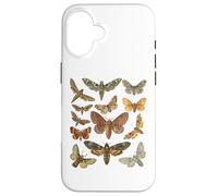 Vintage Moth Cottagecore Esthétique Goblincore Dark Academia Coque pour iPhone 16