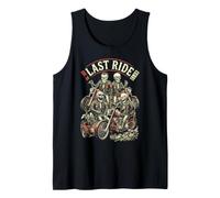 Vintage Motorcycle Last Ride Club Funny Skeleton Bikers Débardeur