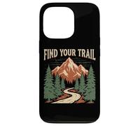 Vintage Mountain Trail Adventure - Trouvez Votre Chemin Coque pour iPhone 13 Pro