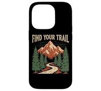 Vintage Mountain Trail Adventure - Trouvez Votre Chemin Coque pour iPhone 14 Pro