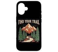Vintage Mountain Trail Adventure - Trouvez Votre Chemin Coque pour iPhone 16