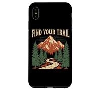 Vintage Mountain Trail Adventure - Trouvez Votre Chemin Coque pour iPhone XS Max
