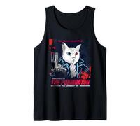 Vintage Movie Poster The Purrinator Chat drôle Débardeur