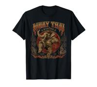 Vintage Muay Thai Coup Genou Boxe Thaï Combattant Elephant T-Shirt