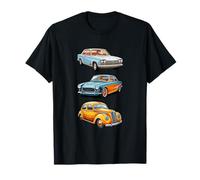 Vintage Muscle Cars Années 80 et 90 Rétro Classique Voitures Hommes Femmes T-Shirt