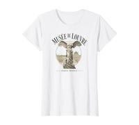Vintage Musée du Louvre Victoire ailée de Samothrace T-Shirt Graphique avec Valeur, Femme, Blanc, M