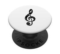 Vintage Musician Treble Clef Music Note PopSockets PopGrip Adhésif