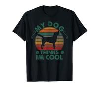 Vintage My Dog pense que je suis une fan cool et rétro de chiens T-Shirt