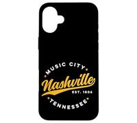 Vintage Nashville Tennessee Music City Retro USA Jaune Coque pour iPhone 16 Plus