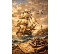 Vintage Nautical 6"x9" Notebook: Perfect for the nautical or maritime lover