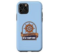Vintage Nautical Ship's Wheel Portsmouth New Hampshire Coque pour iPhone 11 Pro