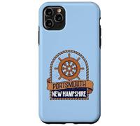 Vintage Nautical Ship's Wheel Portsmouth New Hampshire Coque pour iPhone 11 Pro Max