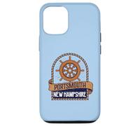 Vintage Nautical Ship's Wheel Portsmouth New Hampshire Coque pour iPhone 12/12 Pro