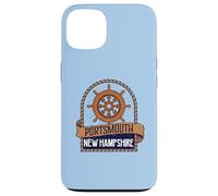 Vintage Nautical Ship's Wheel Portsmouth New Hampshire Coque pour iPhone 13