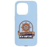 Vintage Nautical Ship's Wheel Portsmouth New Hampshire Coque pour iPhone 15 Pro