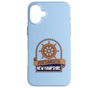 Vintage Nautical Ship's Wheel Portsmouth New Hampshire Coque pour iPhone 16 Plus