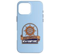 Vintage Nautical Ship's Wheel Portsmouth New Hampshire Coque pour iPhone 16 Pro Max