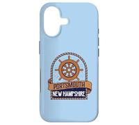 Vintage Nautical Ship's Wheel Portsmouth New Hampshire Coque pour iPhone 17