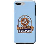 Vintage Nautical Ship's Wheel Portsmouth New Hampshire Coque pour iPhone 7 Plus/8 Plus