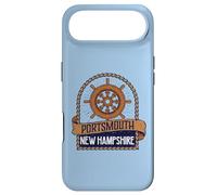 Vintage Nautical Ship's Wheel Portsmouth New Hampshire Coque pour iPhone Air