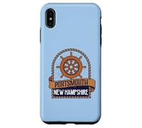Vintage Nautical Ship's Wheel Portsmouth New Hampshire Coque pour iPhone XS Max