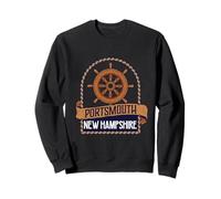 Vintage Nautical Ship's Wheel Portsmouth New Hampshire Sweatshirt