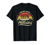 Vintage Né en 1974 Millésime Cadeau Homme Femme Anniversaire T-Shirt