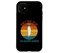 Vintage Ne me parle pas, je mange du radis rétro Coque pour iPhone 11