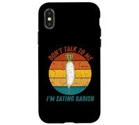 Vintage Ne me parle pas, je mange du radis rétro Coque pour iPhone X/XS