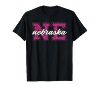 Vintage New England Game Day Leopard Print Fan Art T-Shirt