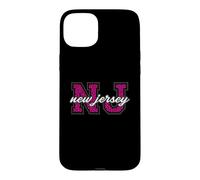 Vintage New Jersey Game Day imprimé léopard Fan Art Coque pour iPhone 15 Plus