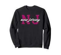 Vintage New Jersey Game Day imprimé léopard Fan Art Sweatshirt