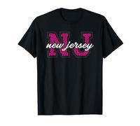 Vintage New Jersey Game Day imprimé léopard Fan Art T-Shirt