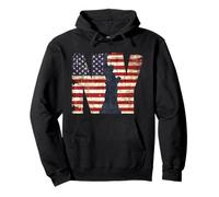 Vintage New York City With USA Flag Tee shirt, New York City Sweat à Capuche