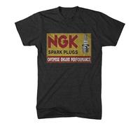 Vintage Ngk Spark Plugs Men's Graphic T-Shirt Black S-3XL Tee L