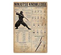 Vintage Ninja Techniques Infographic | Educational Poster on Stealth, Movement & Historical Context | Unique Wall Art for Japanese Culture Enthusiasts(Unframed,12x18inch(30x45cm))
