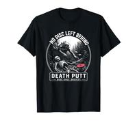 Vintage No Disc Left Behind Disc Golf Meme Squelette Golfeur T-Shirt