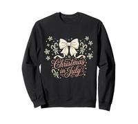 Vintage Noël en Juillet Coquette Bow été décembre Sweatshirt