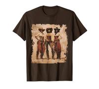 Vintage Noir Afro-Américain Cowgirl Western Country Rodéo T-Shirt