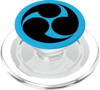 Vintage Noir Kobayakawa Japon Mon Vector Art PopSockets PopGrip pour MagSafe