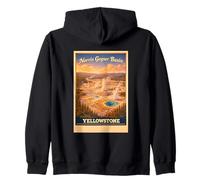 Vintage Norris Geyser Basin YNP Yellowstone Park Voyage Art Sweat à Capuche