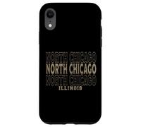 Vintage North Chicago, Illinois Coque pour iPhone XR