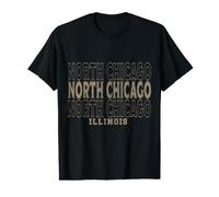 Vintage North Chicago, Illinois T-Shirt Graphique avec Valeur