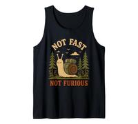 Vintage Not Fast Not Furious Funny Snail Retro Débardeur