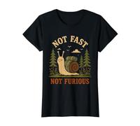 Vintage Not Fast Not Furious Funny Snail Retro T-Shirt Graphique avec Valeur