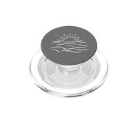 Vintage Océan Coucher De Soleil Oiseaux Voler Calme Vagues Cô PopSockets PopGrip pour MagSafe