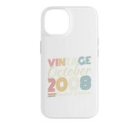 Vintage Octobre 2008 Cadeau Anniversaire 18 Ans Garçons Coque pour iPhone 14