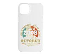 Vintage Octobre 2008 Humour Cadeau d'anniversaire 18 Ans Coque pour iPhone 14 Plus